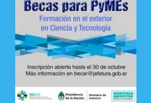 Becas de estadías cortas en el exterior en Ciencia y Tecnología para empresas