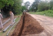 Obras para el abastecimiento de agua potable en Taruca Pampa