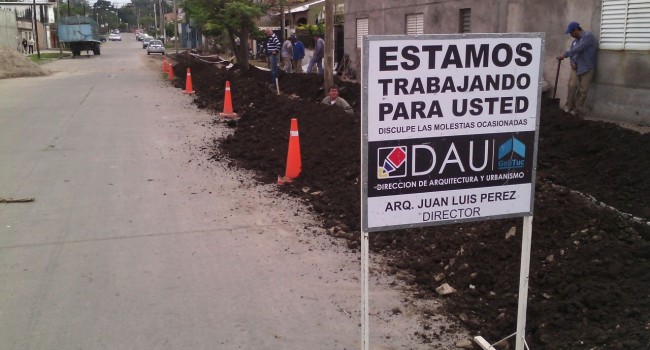 La DAU continua realizando obras en la Capital