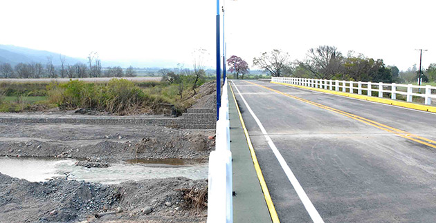 Ya esta habilitado el transito vehicular sobre el puente del río Lules