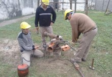 Trabajos de mantenimiento en posos de agua por parte del SePAPyS