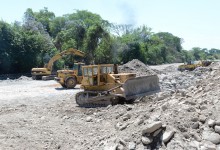 Obras de encauce y dragado en el Río Lules