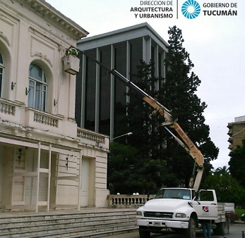 Trabajos de conservación en el Teatro San Martin