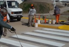 Vialidad realiza trabajos de señalizacion en los túneles de calle Mendoza y Cordoba