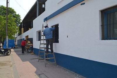 Construcciones Escolares | Trabajos de pintura en la fachada de instituciones escolares