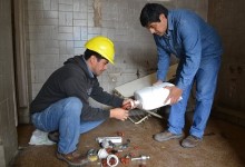 Construcciones Escolares | Trabajos de mejora sanitaria en la Escuela Obispo Molina