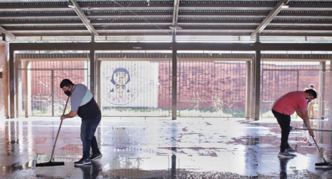 Construcciones Escolares | Tareas de mantenimiento en la Escuela Emilio Castelar