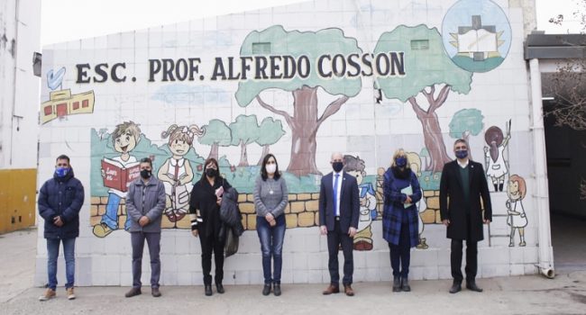 Construcciones Escolares | Realizan tareas de aprestamiento en la Escuela Alfredo Cossón