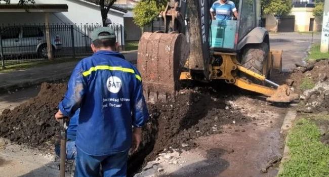 La SAT avanza con obras sanitarias en el Gran San Miguel de Tucumán