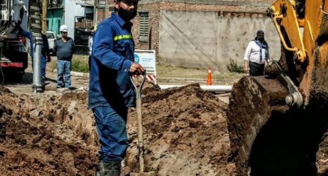 La SAT avanza con obras de agua y cloacas